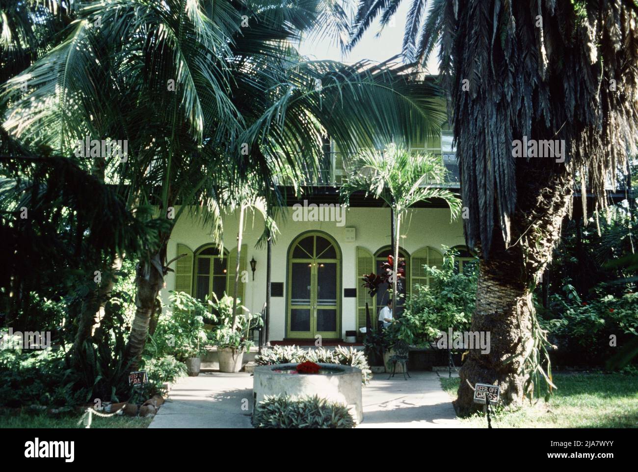 La casa di Ernest Hemingway a Key West, Florida, il punto più meridionale degli Stati Uniti continentali, 1979 Foto Stock