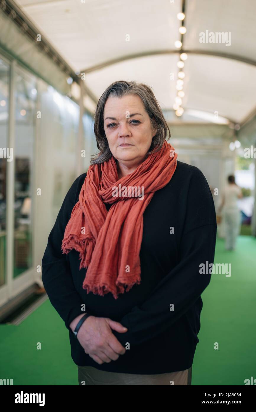 Hay-on-Wye, Galles, Regno Unito. 28th maggio 2022. Ritratto di Louise Kennedy al Festival di Hay 2022, Galles. Credito: Sam Hardwick Foto Stock