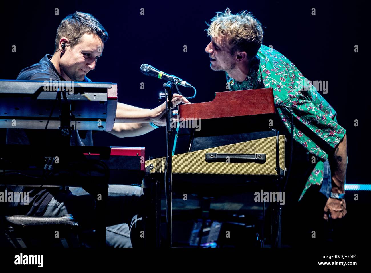2022-05-20 20:19:27 ROTTERDAM - la banda Haarlem Chef Special con cantante Joshua Nolet durante un concerto nella fase RTM a Rotterdam Ahoy. ANP PAUL BERGEN paesi bassi fuori - belgio fuori Foto Stock
