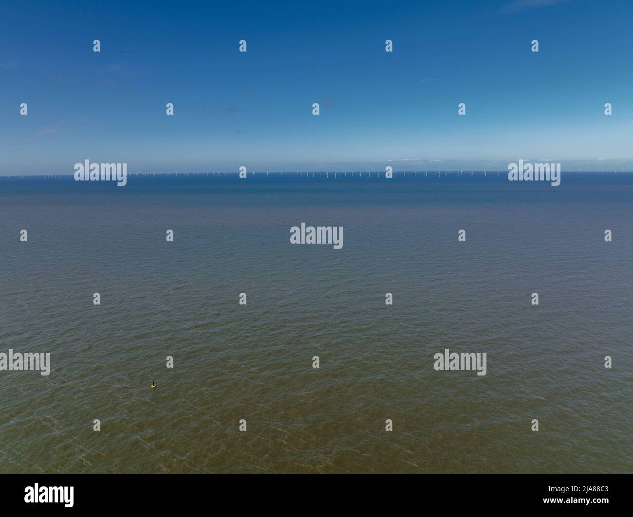 Rhyl Sea Front Seaside Aerial Drone from the Air Photos foto foto foto fotografia Foto Stock