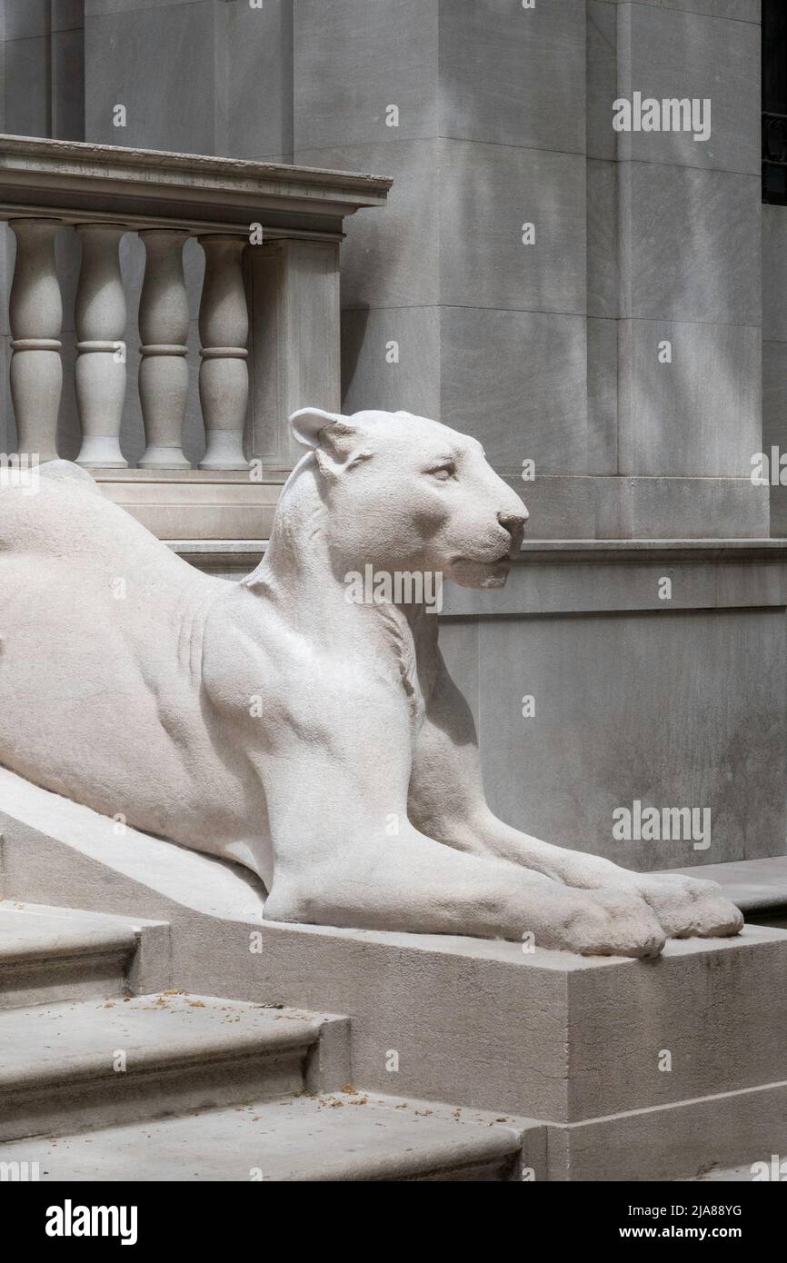 Statue senza leone sono presentate presso la Morgan Library and Museum a Murray Hill, New York City, USA 2022 Foto Stock