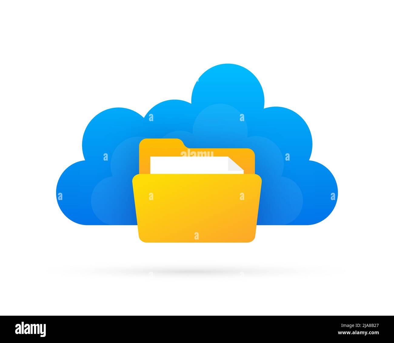 File cloud, grande design per qualsiasi scopo. Infografica astratta. Tecnologia Internet. Banner Web. Illustrazione Vettoriale