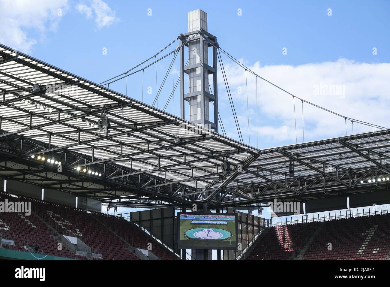 Colonia, Germania. 28th maggio 2022. Dettagli dello stadio durante la finale della Coppa DFB tra VfL Wolfsburg e 1. FFC turbine Potsdam al Rhein-Energie-Stadion di Colonia Tatjana Herzberg/SPP Credit: SPP Sport Press Photo. /Alamy Live News Foto Stock