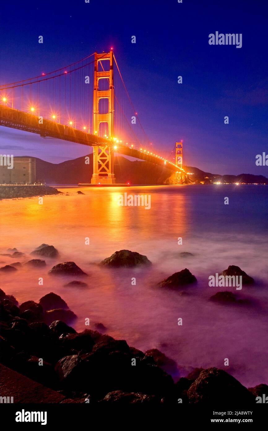 Golden Gate Bridge di San Francisco Foto Stock