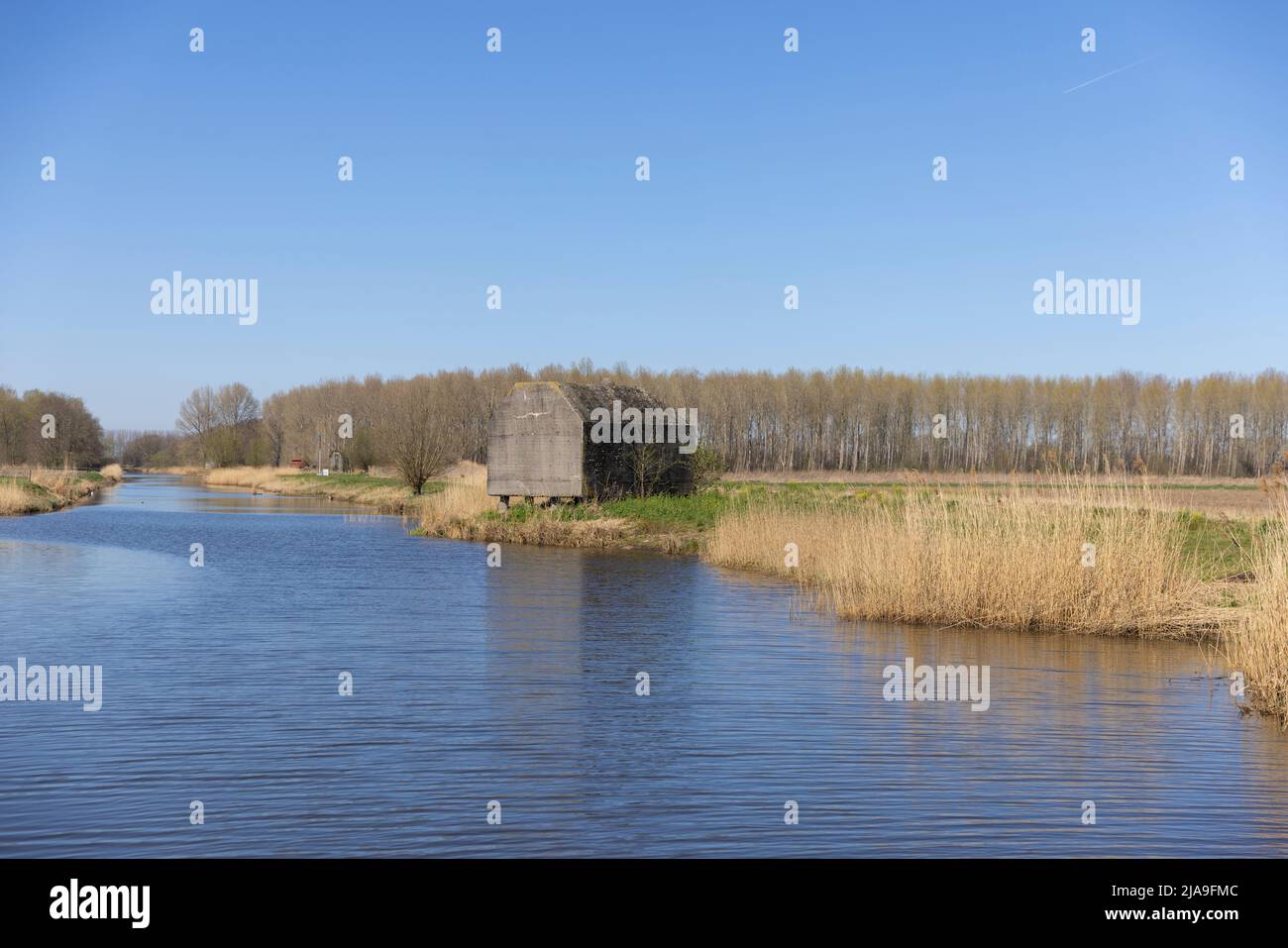 Linea acqua olandese Foto Stock
