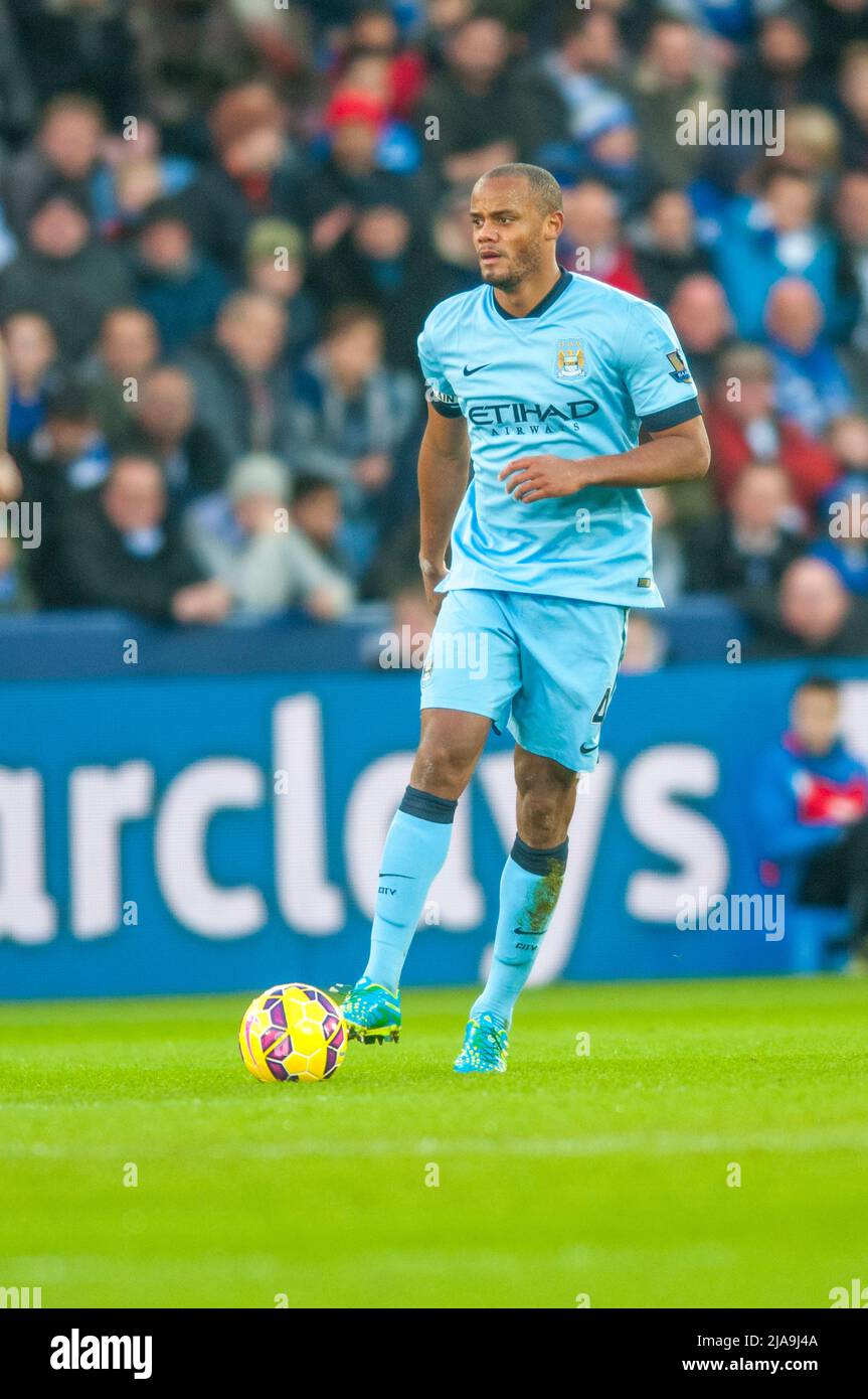 Manchester City Vincent Kompany 2014 Foto Stock