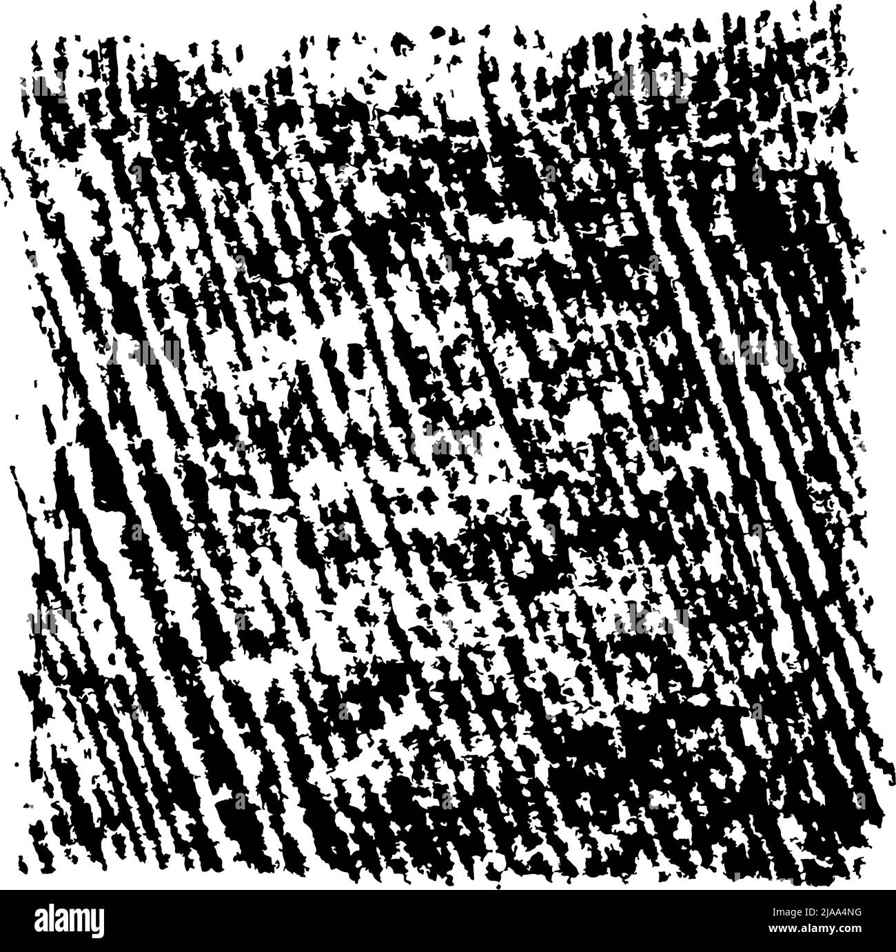 Elemento nero vettoriale quadrato disegnato a mano. Illustrazione Vettoriale