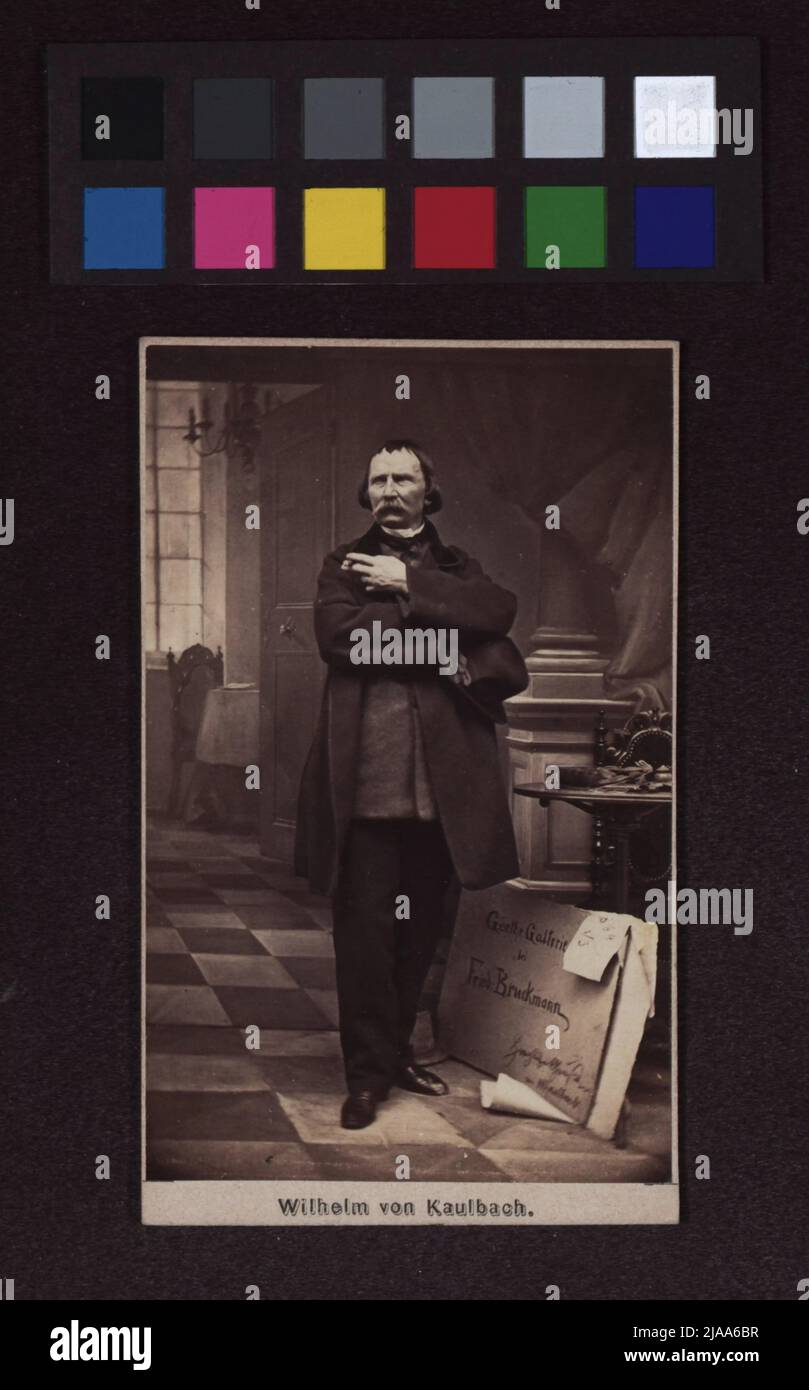 Wilhelm Kaulbach (1805-1874), ritratto e pittore di storia. Sconosciuto Foto Stock