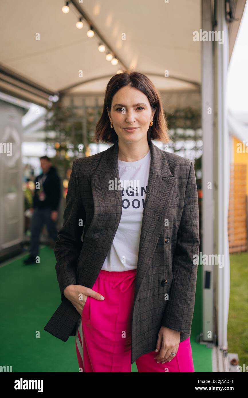 Hay-on-Wye, Galles, Regno Unito. 29th maggio 2022. Ritratto di Elizabeth Day al Festival di Hay 2022, Galles. Credit: Sam Hardwick/Alamy. Foto Stock