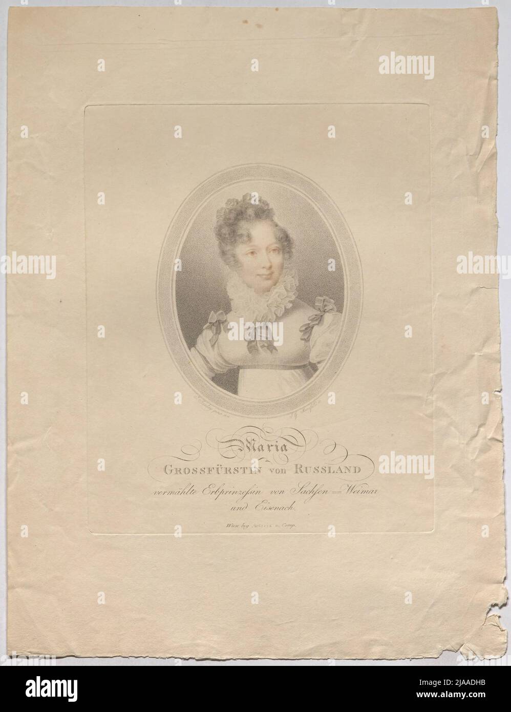 Maria Granduchessa di Russia sposò la principessa ereditaria di Sassonia-Weimar e Eisenach. , Dopo: Jean Baptiste Isabey (1767-1855), artista Foto Stock