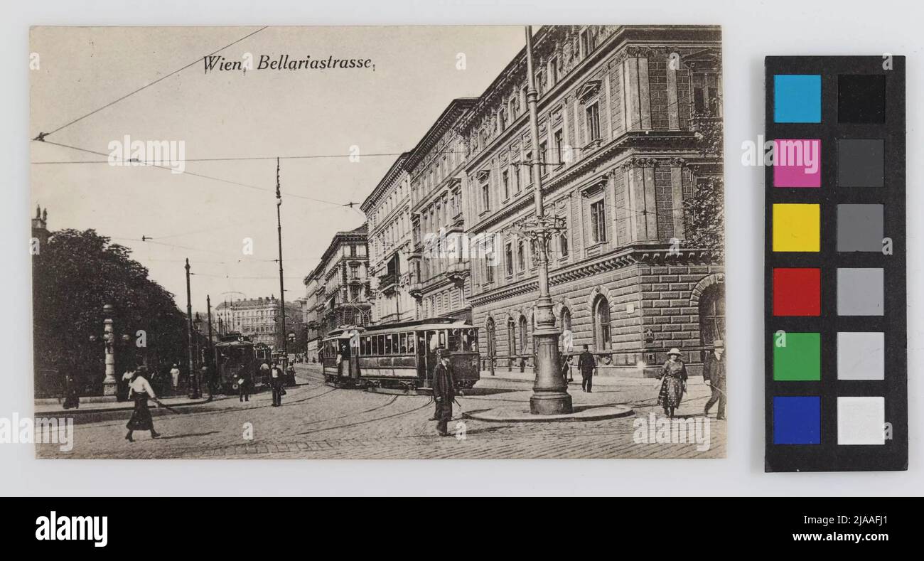 Vienna, Bellariastrasse .. Wiener Kunstverlag E. Schreier, produttore Foto Stock