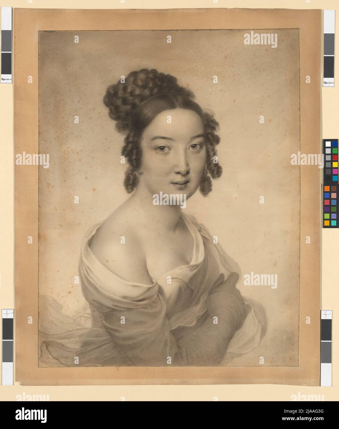 Josepha Gottdank, attrice al Teatro an der Vienna. Louis René Letronne (1790-1842), artista Foto Stock