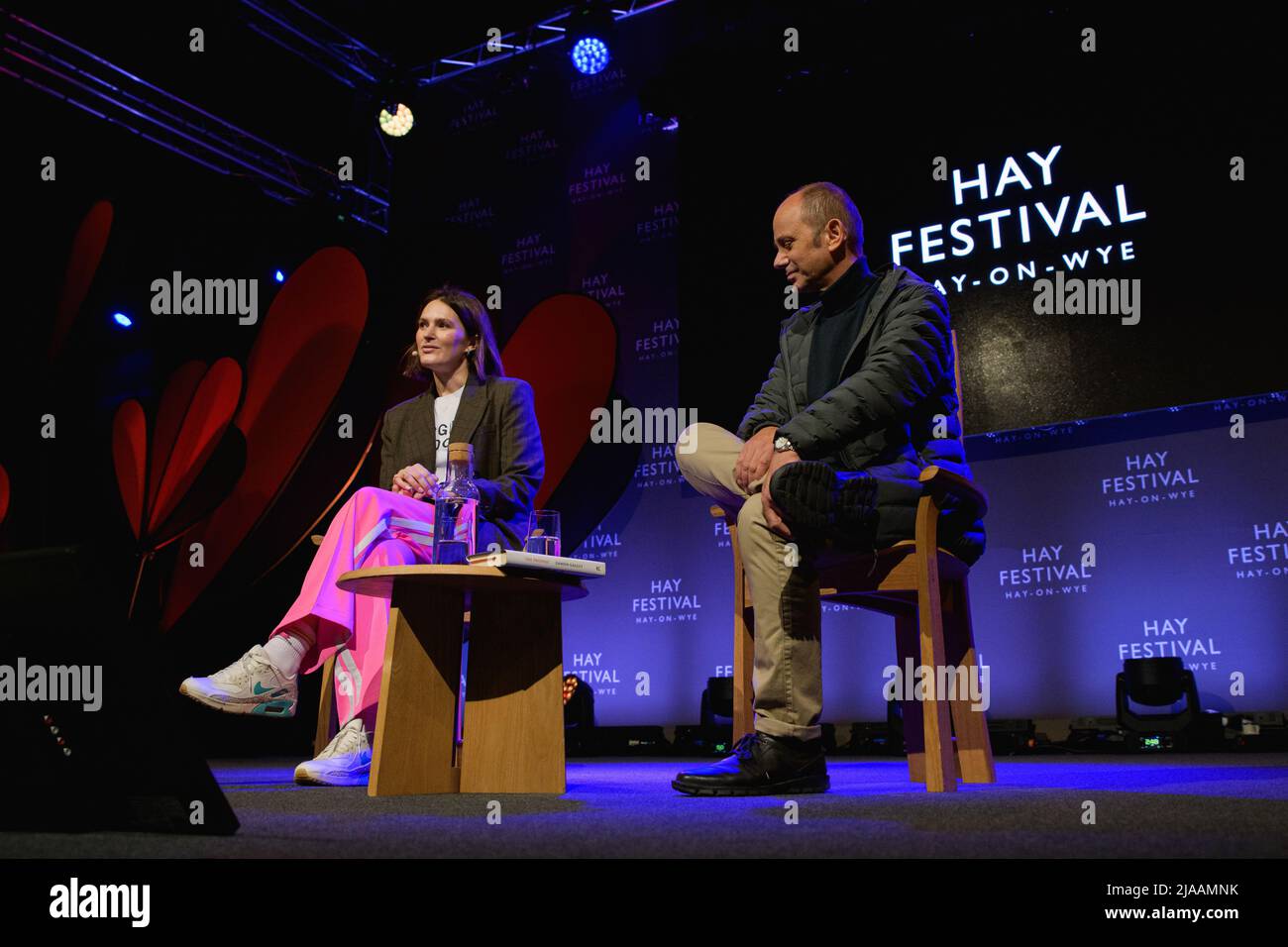 Hay-on-Wye, Galles, Regno Unito. 29th maggio 2022. Damon Galgut parla alla giornata di Elizabeth al Festival di Hay 2022, Galles. Credit: Sam Hardwick/Alamy. Foto Stock