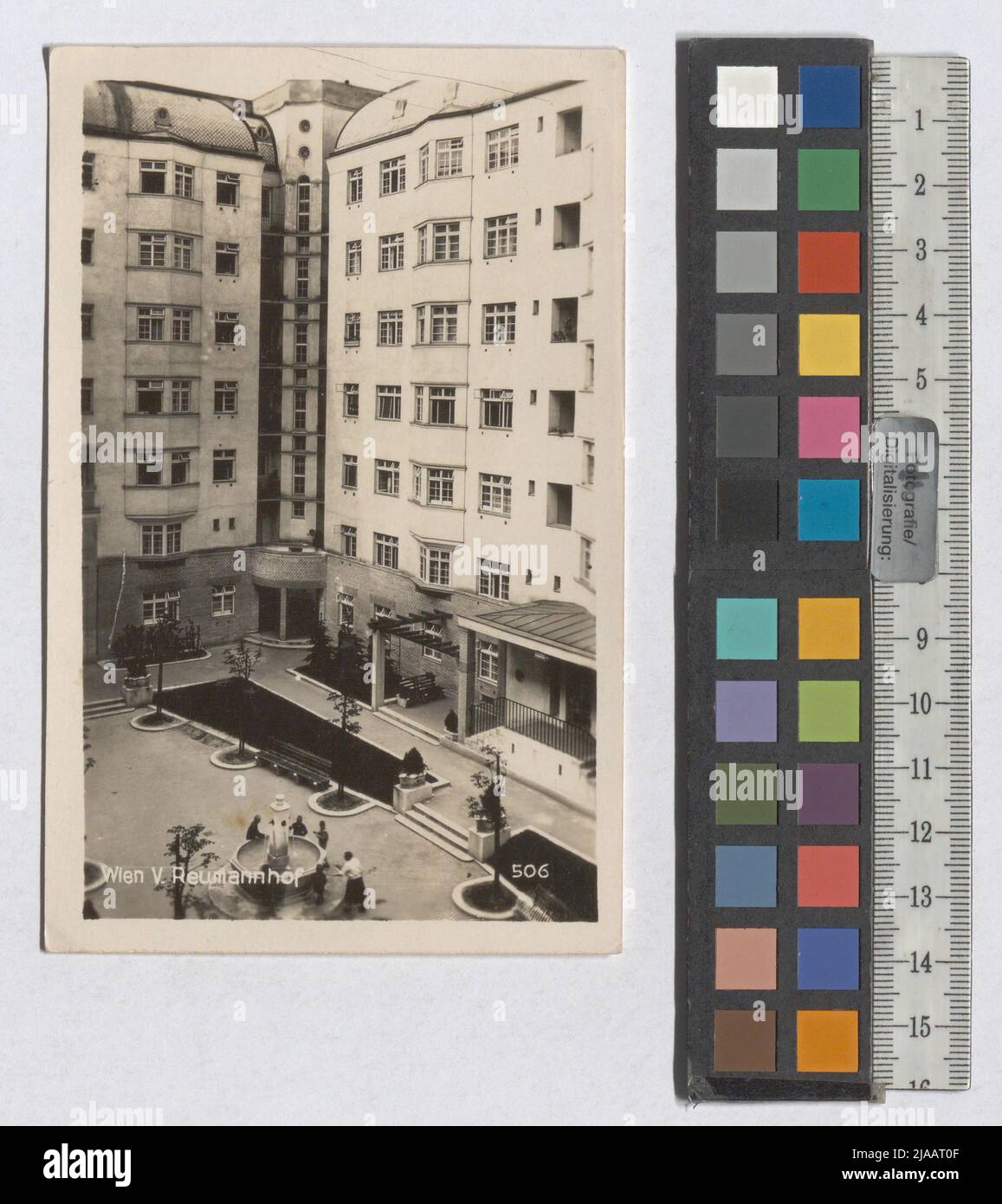 5., Margaretengürtel, Reumannhof - Innenhof. Sconosciuto Foto Stock