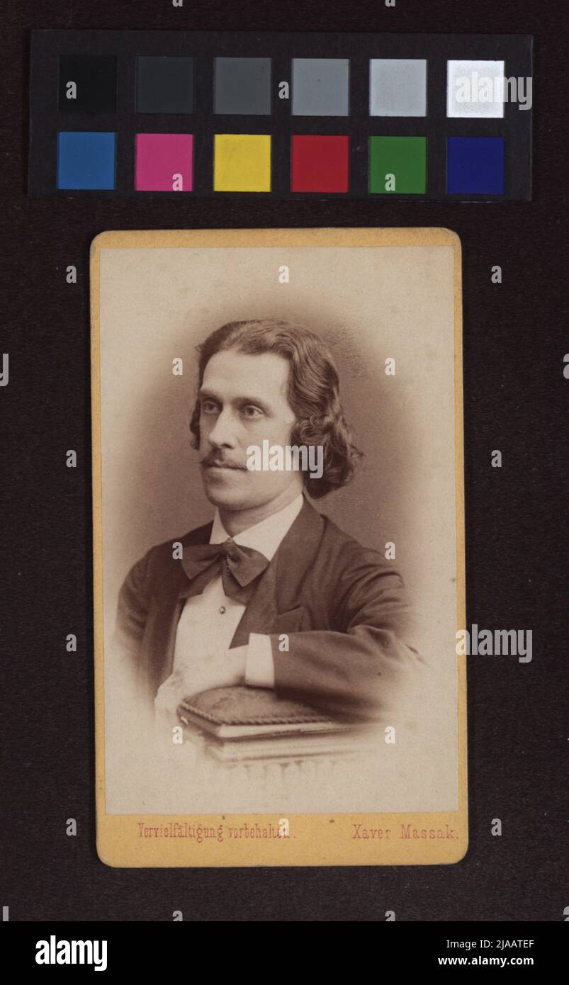 Josef Strauß (1827 - 1870), compositore, Kapellmeister. Xaver Massak, fotografo Foto Stock