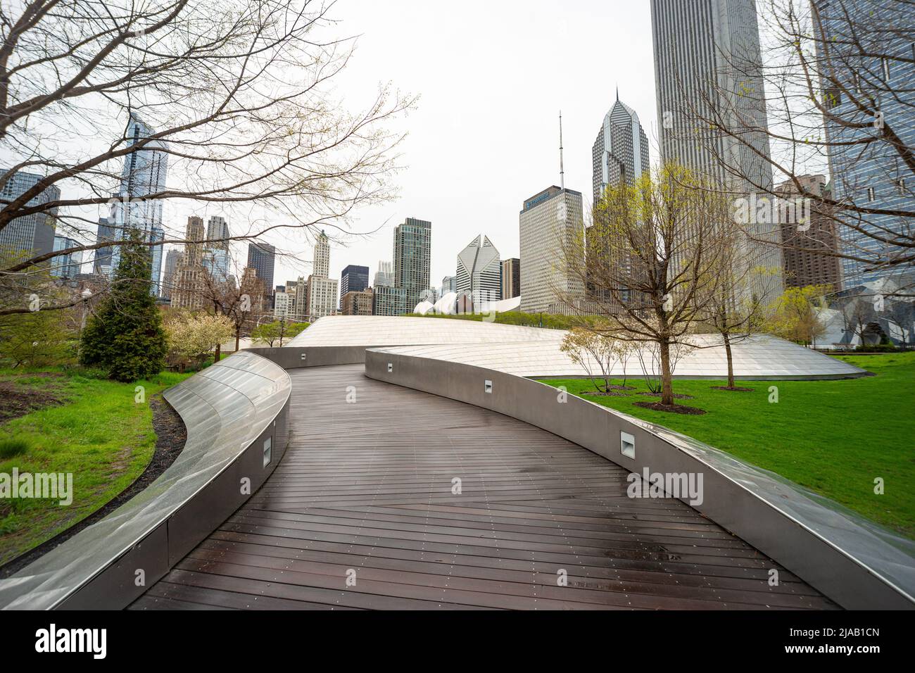 BP Pedestrian Bridge, Chicago, il, USA Foto Stock