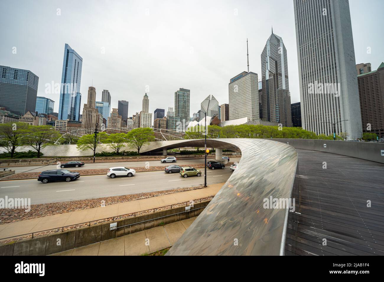 BP Pedestrian Bridge, Chicago, il, USA Foto Stock