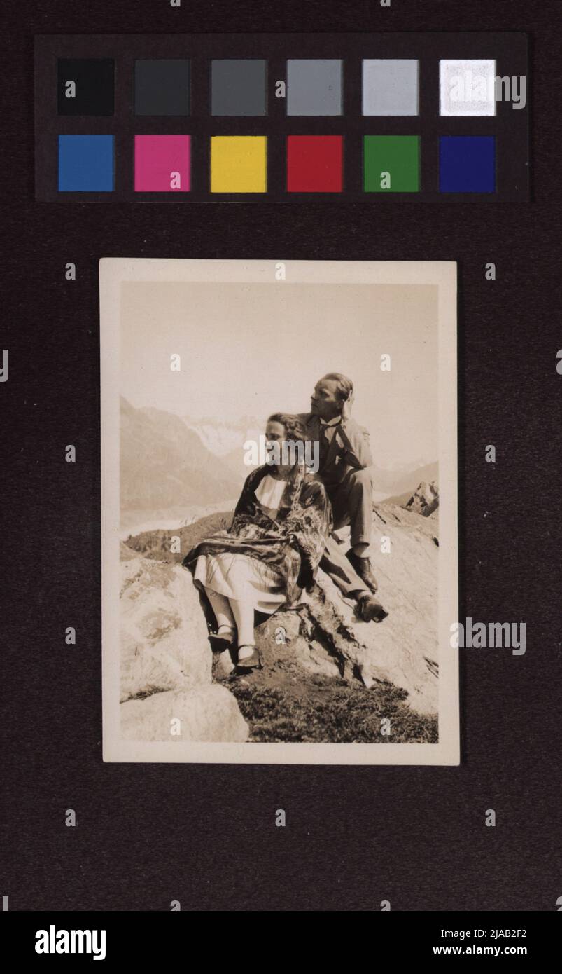 Ernst Krenek con Alma Moodie. Sconosciuto, fotografo Foto Stock