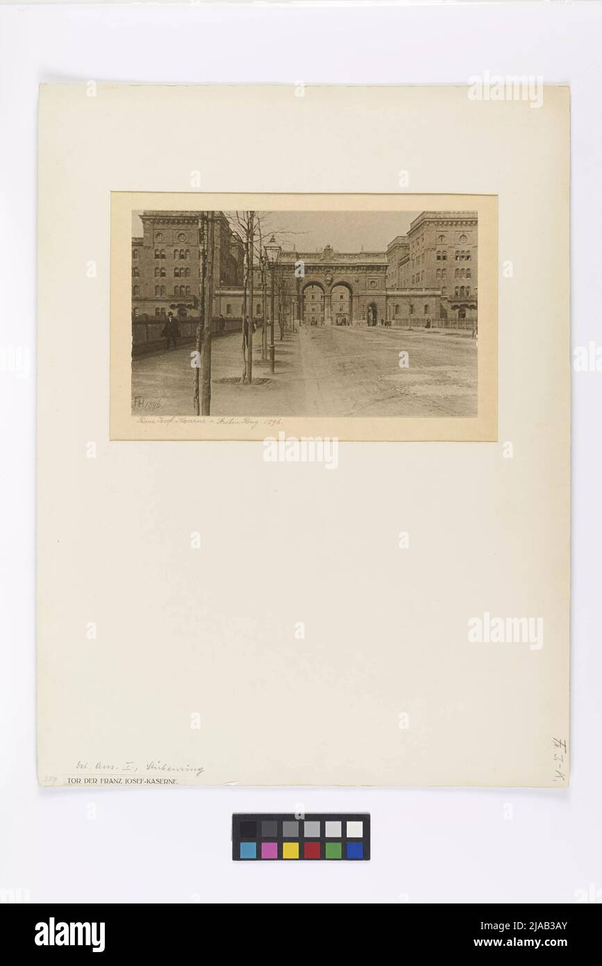 1st, Stubenring-Franz-Joseph-Kaserne-Franz-Josephs Goal. Franz Holliber (1858-1942), fotografo Foto Stock