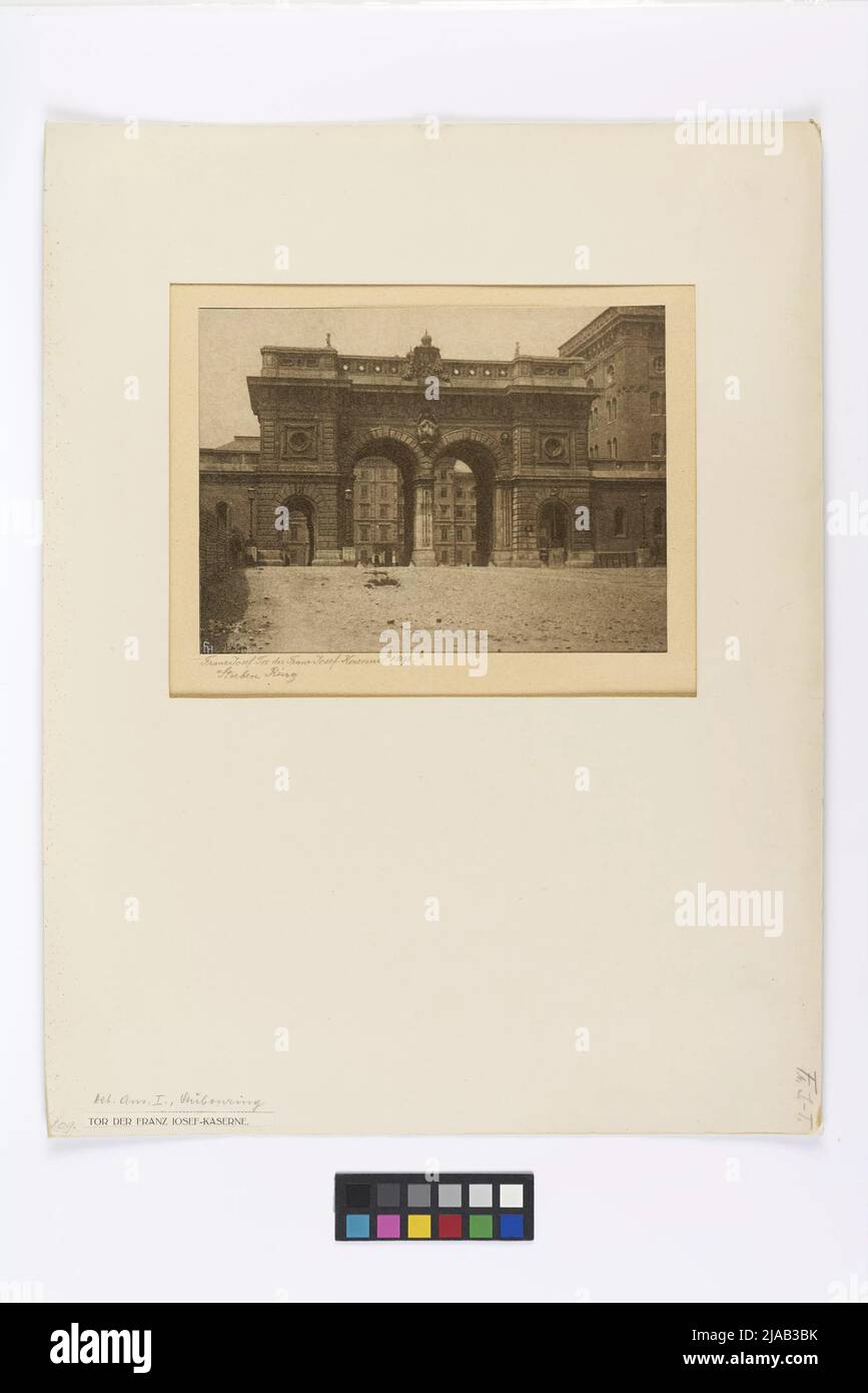 1st, Stubenring-Franz-Joseph-Kaserne-Franz-Josephs Goal. Franz Holliber (1858-1942), fotografo Foto Stock