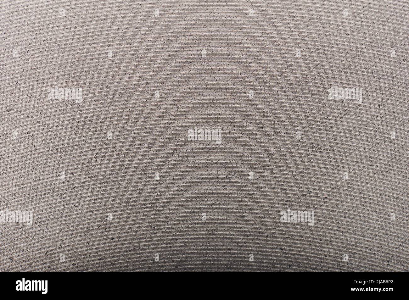Superficie in metallo grigio lucido con linee ravvicinate Foto Stock