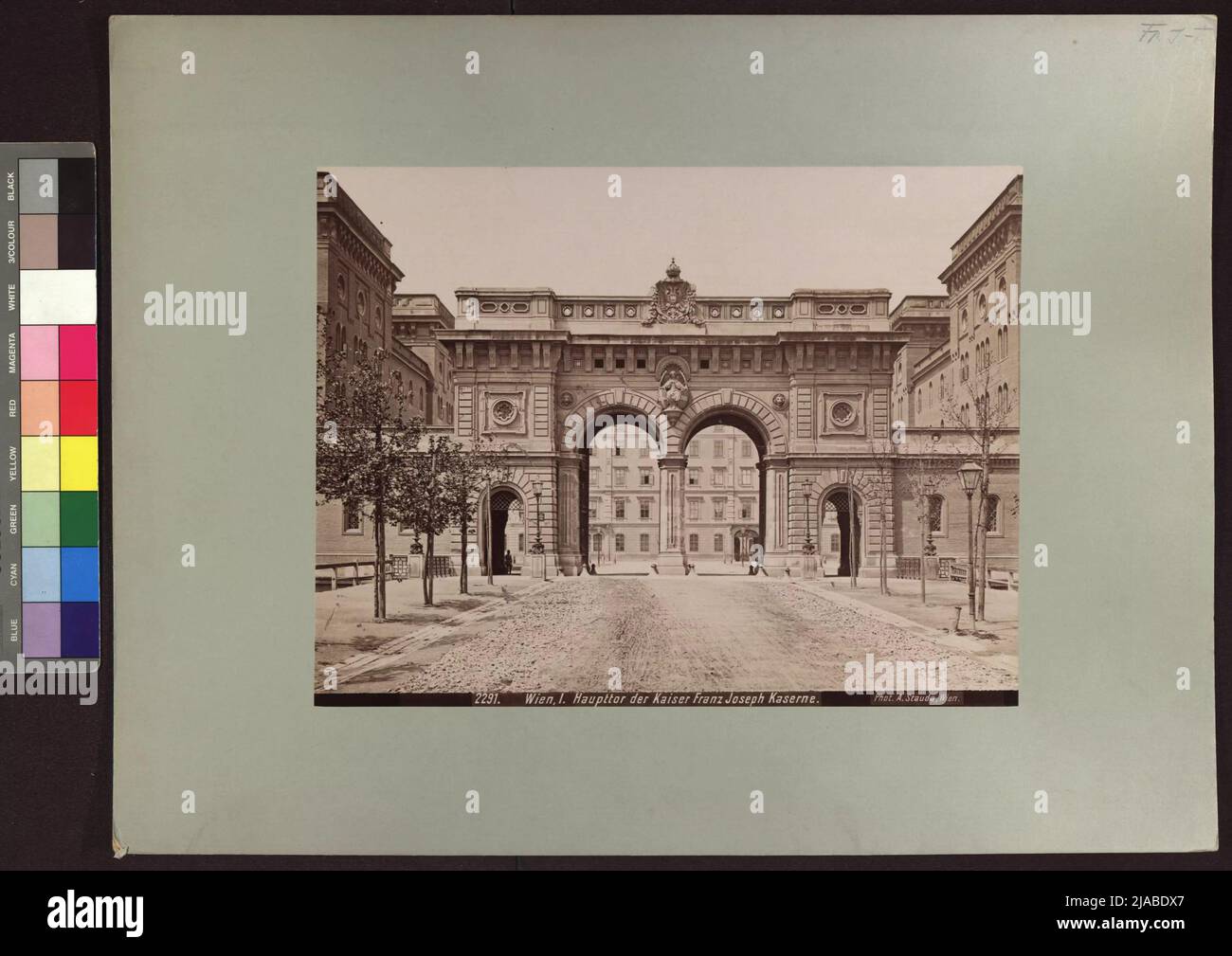 1st, Stubenring-Franz-Joseph-Kaserne-Franz-Josephs Goal. Agosto Stauda (1861-1928), fotografo Foto Stock