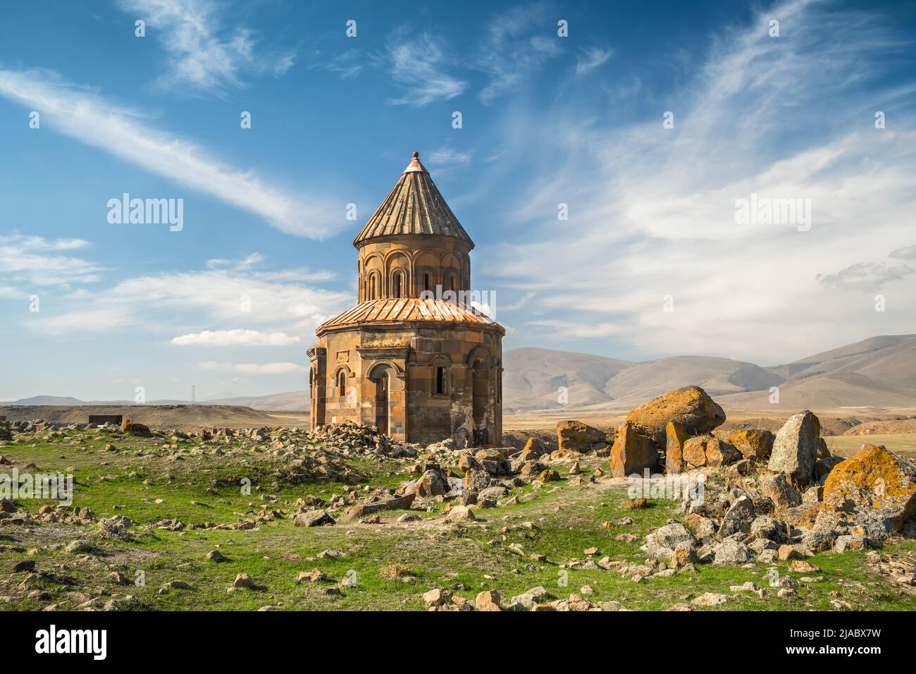 Chiesa di San Gregorio degli Abumarenti, Ani Ruins, Kars, Anatolia orientale, Turchia Foto Stock