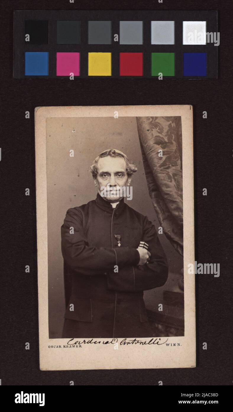 Cardinaldikon Giyakamo Antonelli. Fratelli D' Allesendry, fotografo, Oscar Cramer (1 - 2), Casa Editrice Foto Stock
