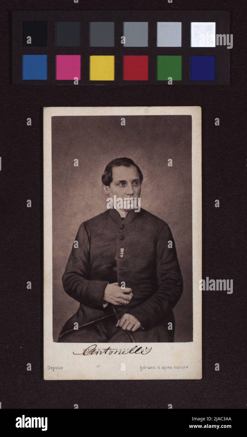 Kardinaldiakon Giacomo Antonelli. Mayer & Pierson (* 1855), fotografo Foto Stock