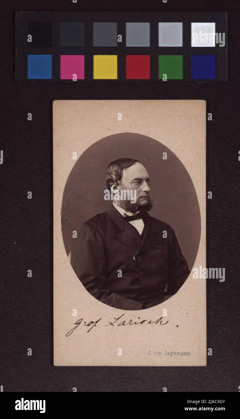 Johann Graf Larisch-Mönnich (1821-1884). Carl (c.) di Jagemann (1819-1883), fotografo Foto Stock