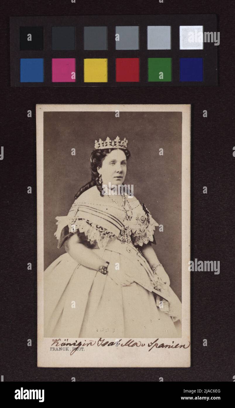 Regina Isabella di Spagna. Franck (1816-1906), fotografo Foto Stock