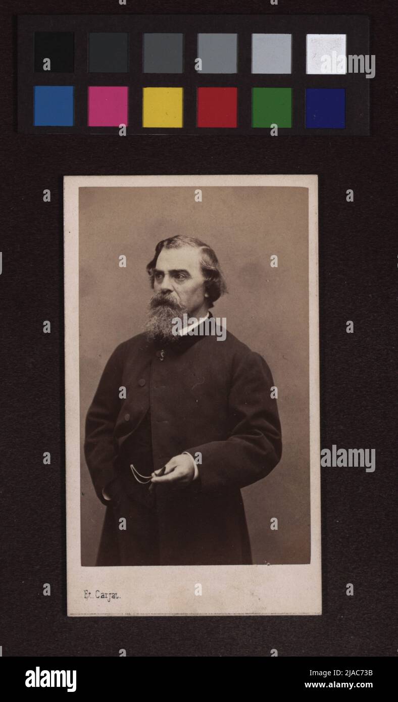 Virgilio Narzisso Diaz de la pena (1808 - 1876), maler. Etienne Carjat (1828-1906), fotografo Foto Stock