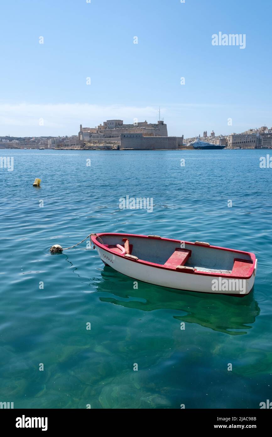 Il Grand Harbour a La Valletta, Malta Foto Stock