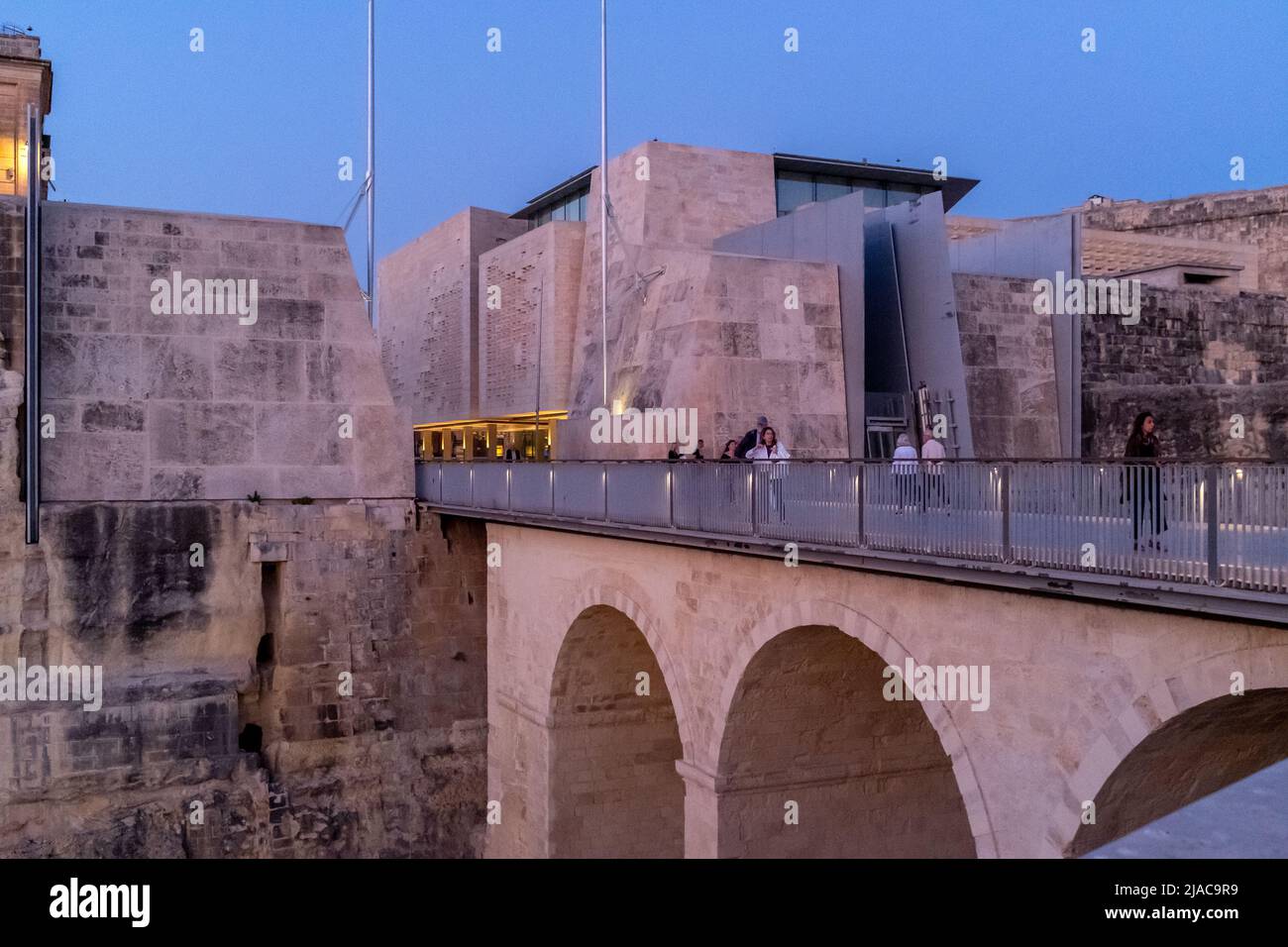 Porta della città, Valletta, Malta Foto Stock