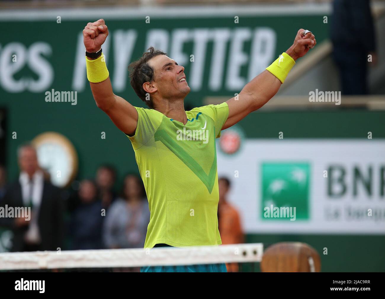 Parigi, Francia. 29th maggio 2022. PARIGI, IF - 29.05.2022: ROLAND GARROS 2022 - Rafael Nadal (ESP) durante il torneo Roland Garros 2022 tenutosi a Parigi, Francia. (Foto: Andre Chaco/Fotoarena) Credit: Foto Arena LTDA/Alamy Live News Foto Stock