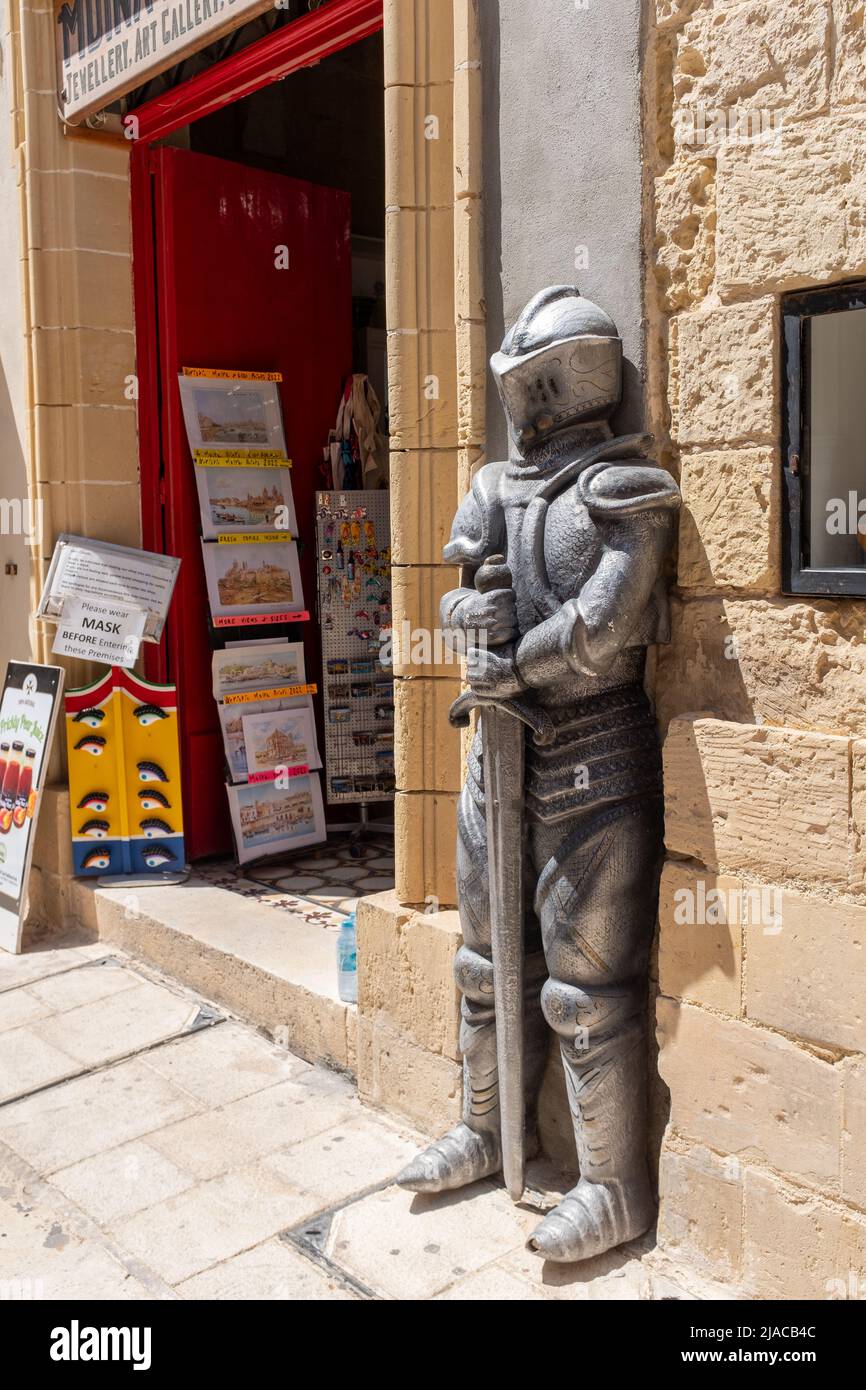 Negozio di articoli da regalo per turisti, Mdina, Malta Foto Stock