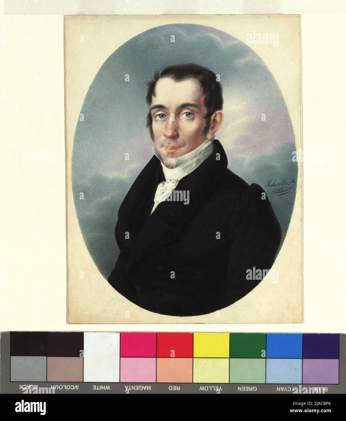 Signore sconosciuto. Johann Christian Schoeller (1782-1851), artista Foto Stock