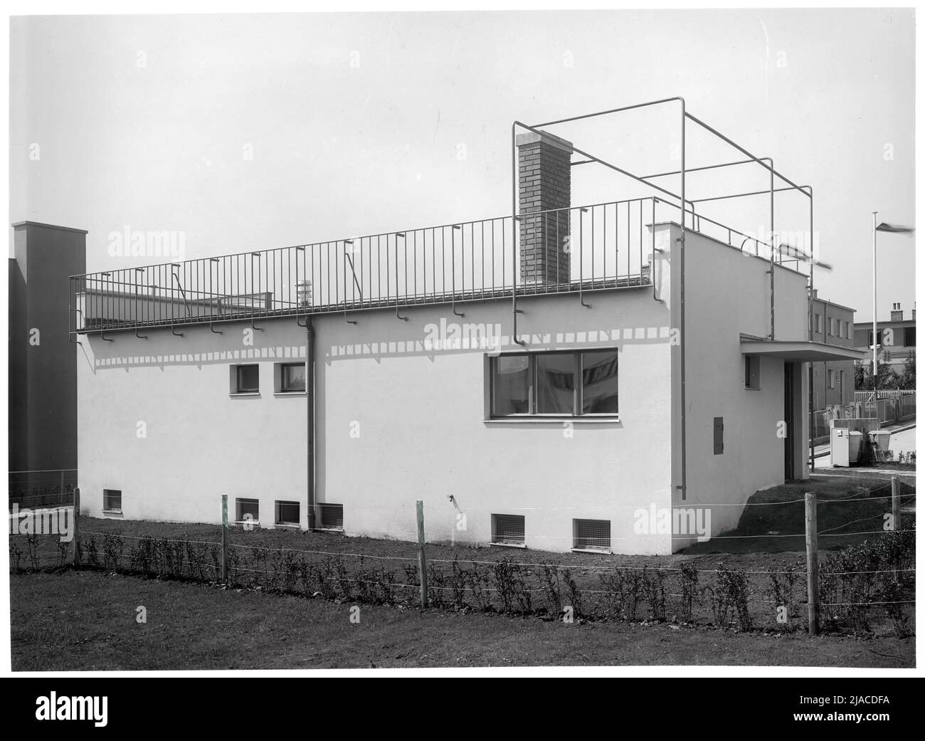 Werkbundsiedlung, Haus 47 (13th, Woinovichg. 9). Martin Gerlach jun. (1879-1944), fotografo, Richard Neutra (1892-1970), architetto Foto Stock