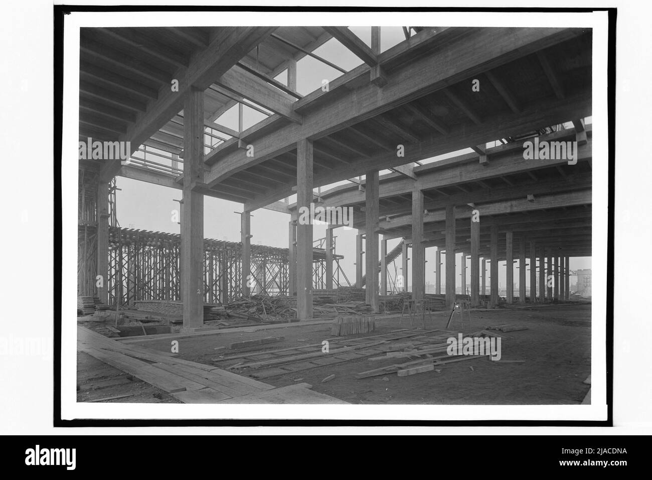 Costruzione di una fabbrica della fabbrica di locomotive (21st, Brünnerstraße). Martin Gerlach jun. (1879-1944), fotografo, Eugen Kastner (1897-1945), architetto, Fritz Waage (1898-1968), Architetto Foto Stock