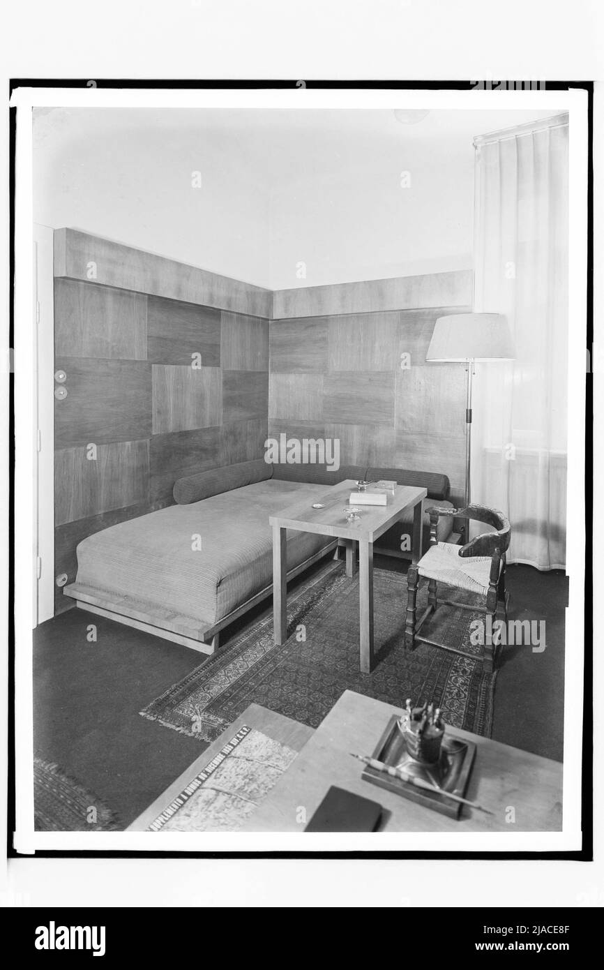 1st, Opera Ring 21: Soggiorno, (architetto dell'appartamento: Josef Dex). Martin Gerlach jun. (1879-1944), fotografo, Josef Franz Dex (1899-1945), Draft Foto Stock