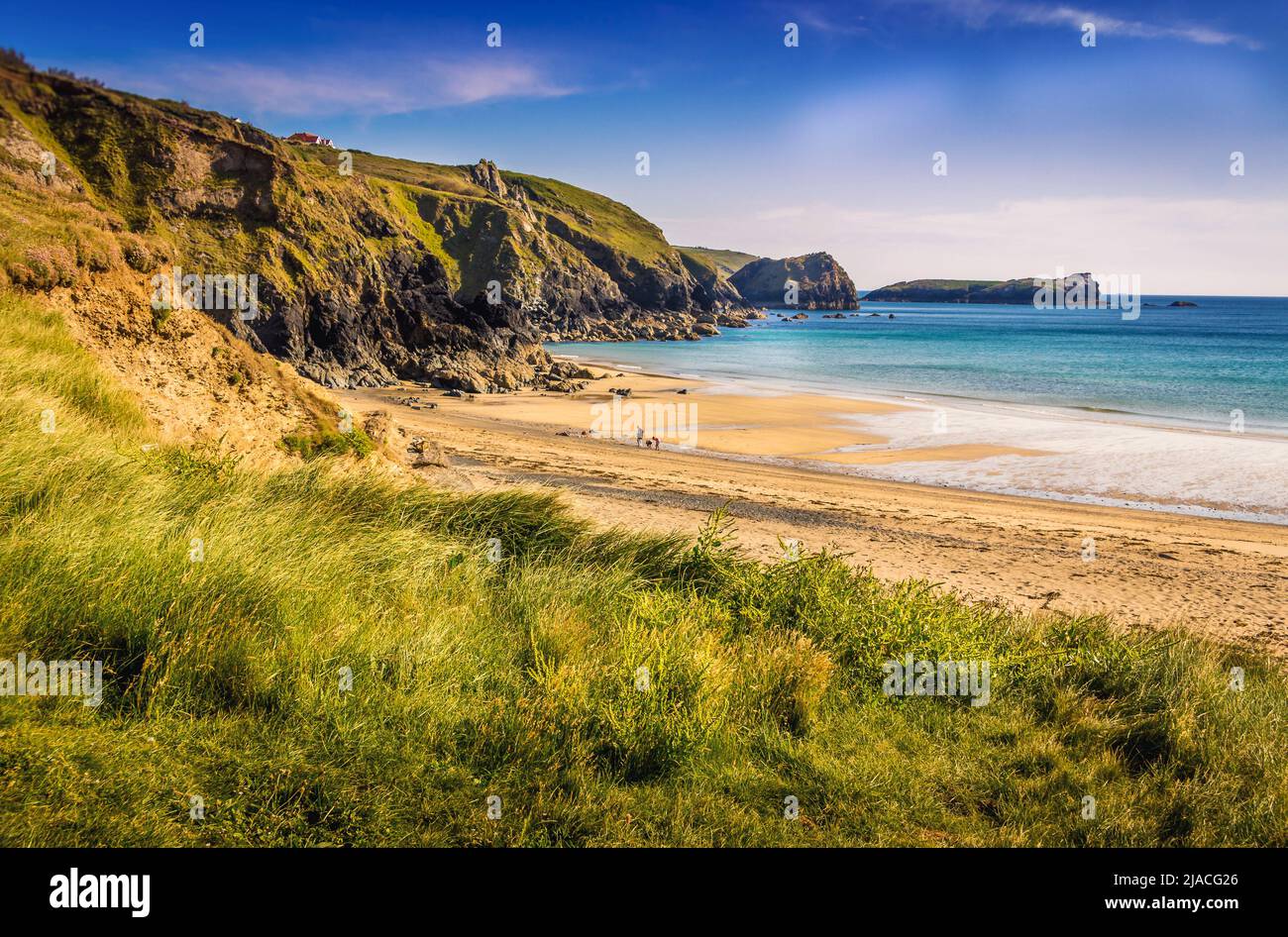 Polurrian Bay, Mullion, Helston, Cornovaglia Foto Stock