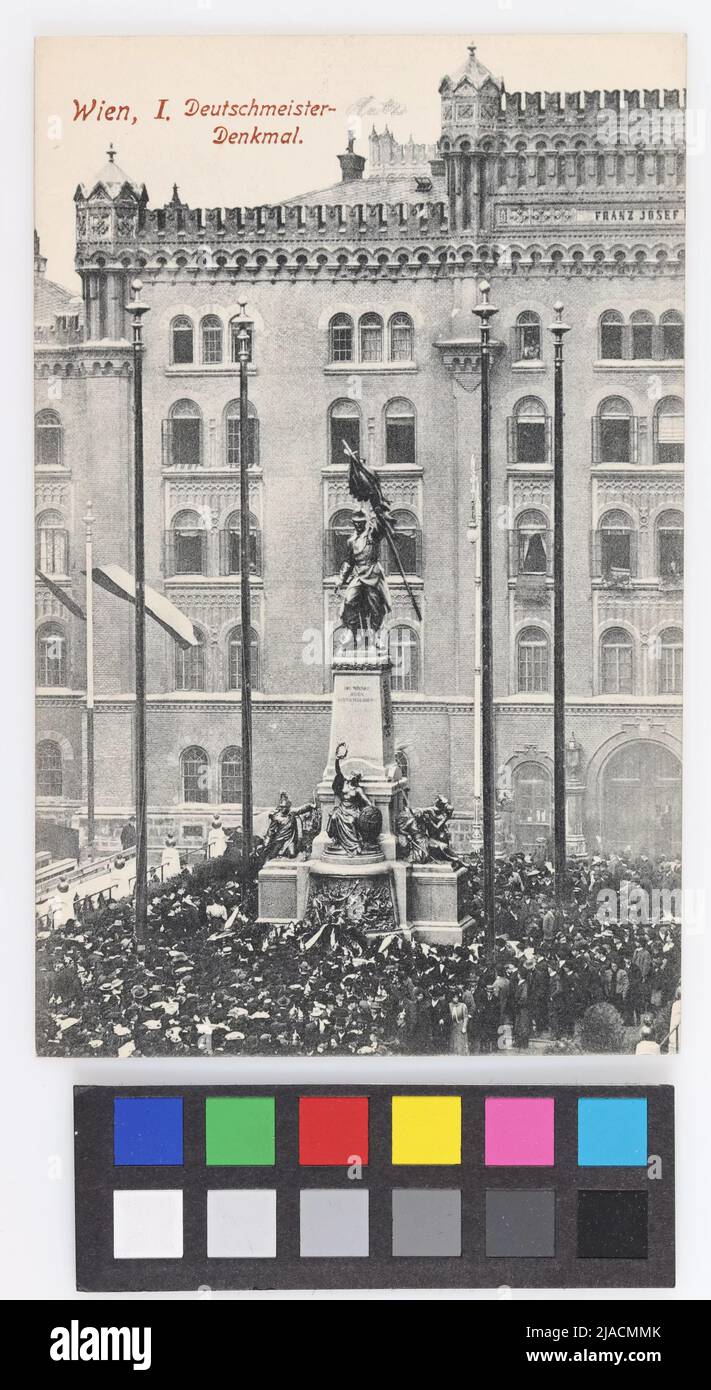 Vienna I. Deutschmeister monumento .. Wolf, United Kunstestalten Vienna, produttore Foto Stock