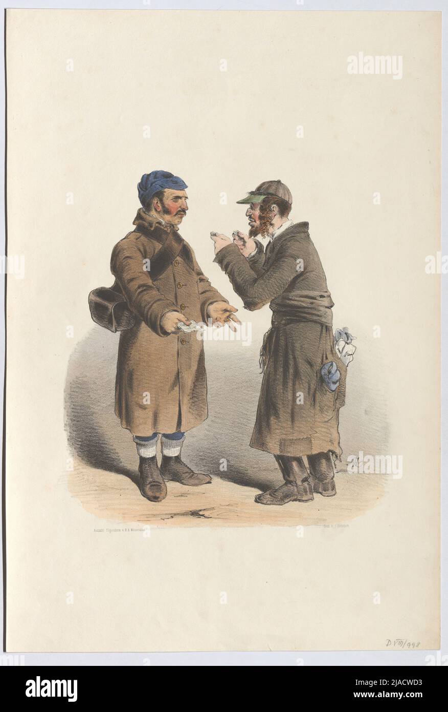 Senza titolo (cambiacolore) (dalla serie 'Promemoria = immagini / Aus / Vienna Ottobre giorni 1848 / da / A. Zampis.'). Anton Zampis (1820-1883), litografo, Johann Höfelich (1796-1849), Printer, A. O. Witzendorf, editore Foto Stock