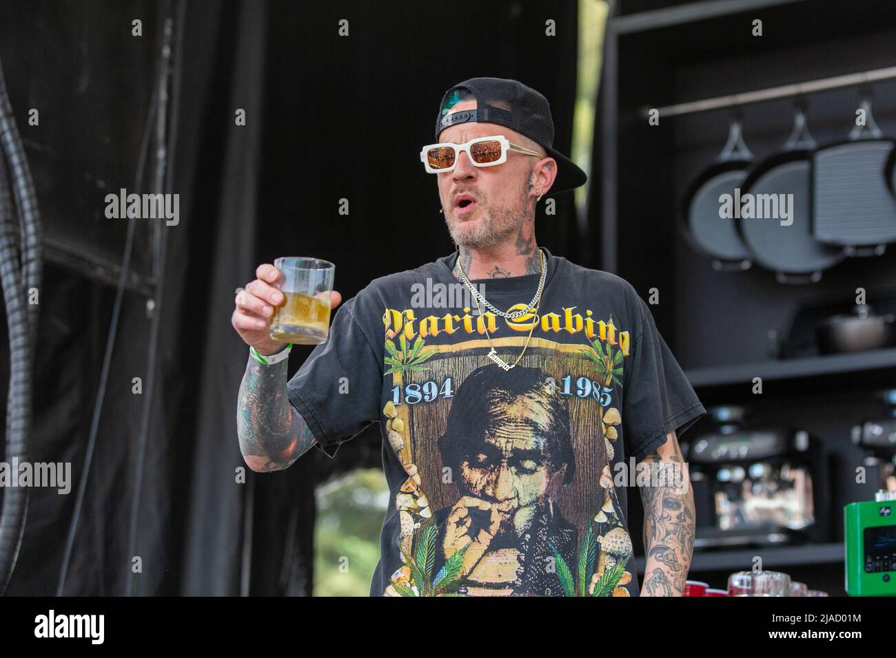 Michael Voltaggio durante il BottleRock Music Festival il 28 maggio 2022, al Napa Valley Expo di Napa, California (foto di Daniel DeSlover/Sipa USA) Foto Stock