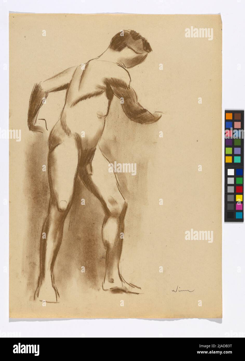 Atto maschile. Karl Wiener (1901-1949), artista Foto Stock