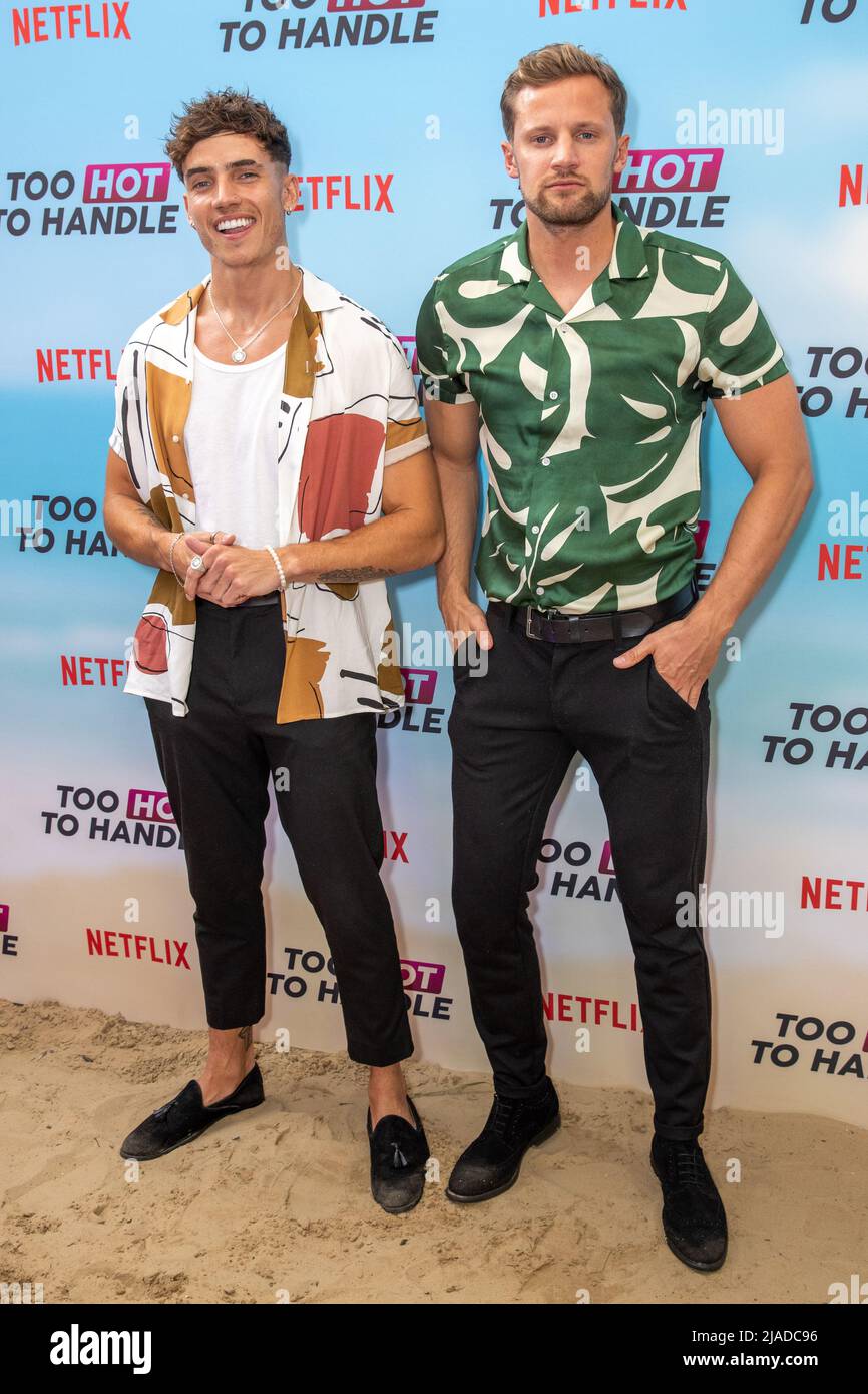 Gli ospiti partecipano a too Hot to Handle Season 2 Special Screening con: Cam Holmes, Robert Van Tromp dove: Londra, Regno Unito quando: 23 giu 2021 Credit: Phil Lewis/WENN Foto Stock