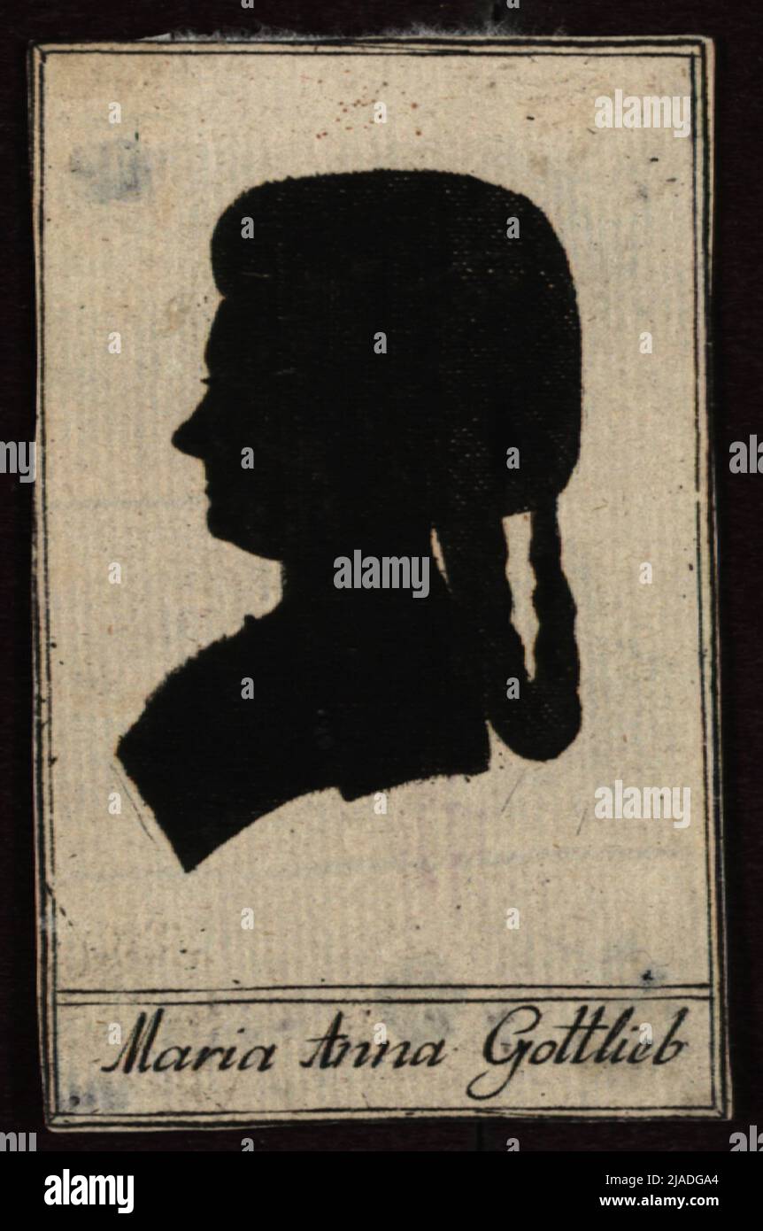 Maria Anna Gottlieb (1745-1797), attrice. Johann Hieronymus Delete Kohl (1753-1807), casa editrice Foto Stock