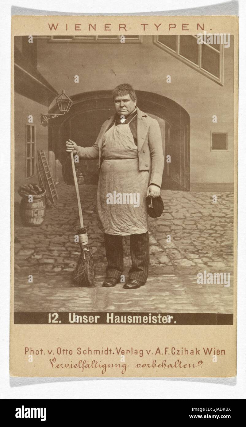 'Viennese Guy', No. 12: 'Il nostro custode.' Adolf F. Czihak († 1883), casa editrice, otto Schmidt (1849-1920), fotografo Foto Stock