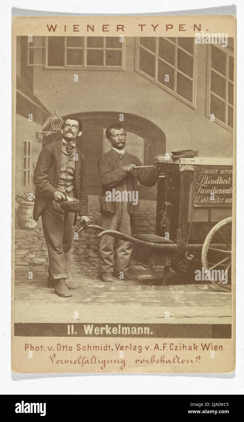 'Viennese Guy', No. 11: 'Werkkelmann.'. Adolf F. Czihak († 1883), casa editrice, otto Schmidt (1849-1920), fotografo Foto Stock