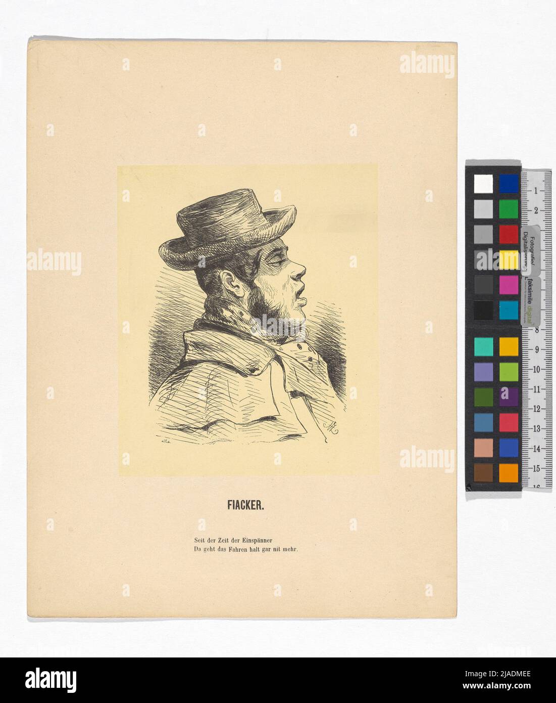 Wiener Lebensbilder ':' Fiacker. '[Fiaker]. Rudolf Schürer von Waldheim (1832-1890), Casa Editrice, Anton Zampis (1820-1883), artista Foto Stock